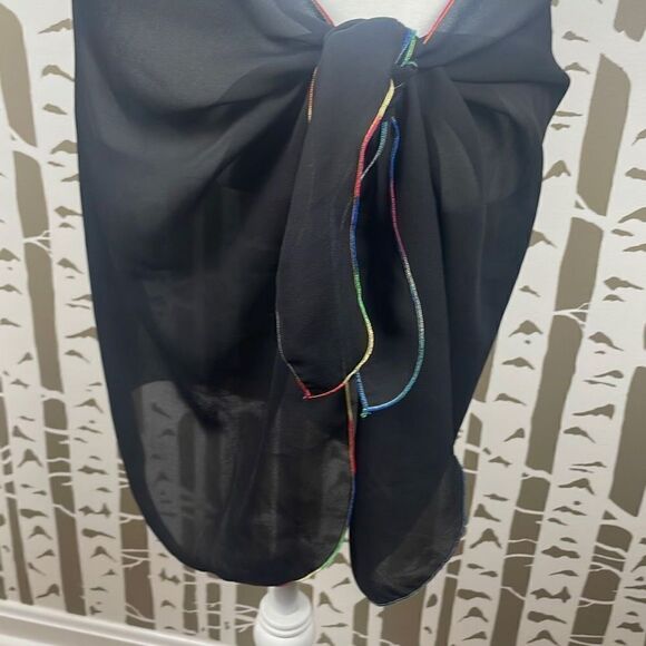 Cabana Beach 90s Vintage Swim Sarong Coverup OS - Picture 5 of 9